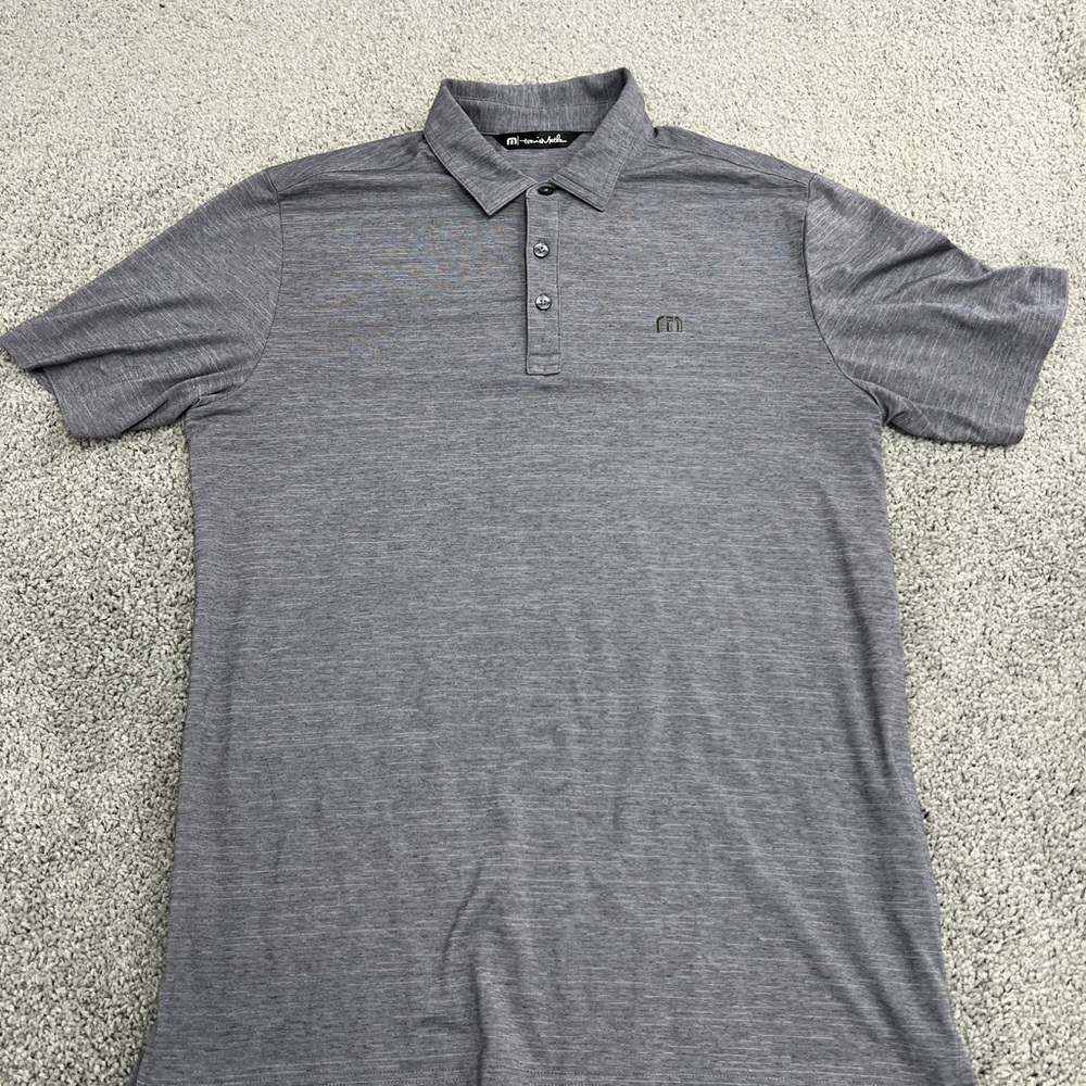 Travis Matthew Men's M Gray Polo Shirt
